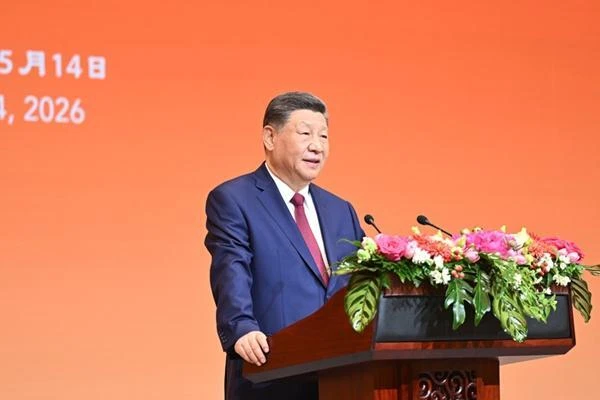 习近平为美国总统特朗普举行欢迎宴会